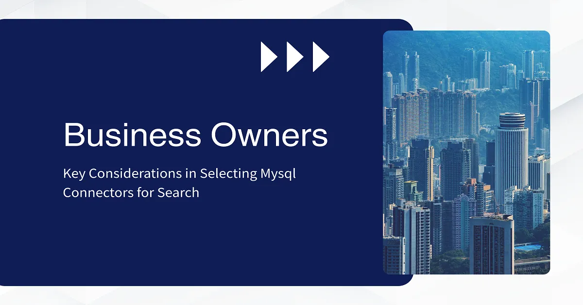 mysql connectors for search